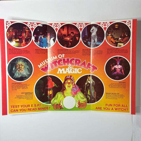Vintage Museum of Witchcraft and Magic Gatlinburg TN Travel Pamphlet Devil 1970s - Picture 3 of 14